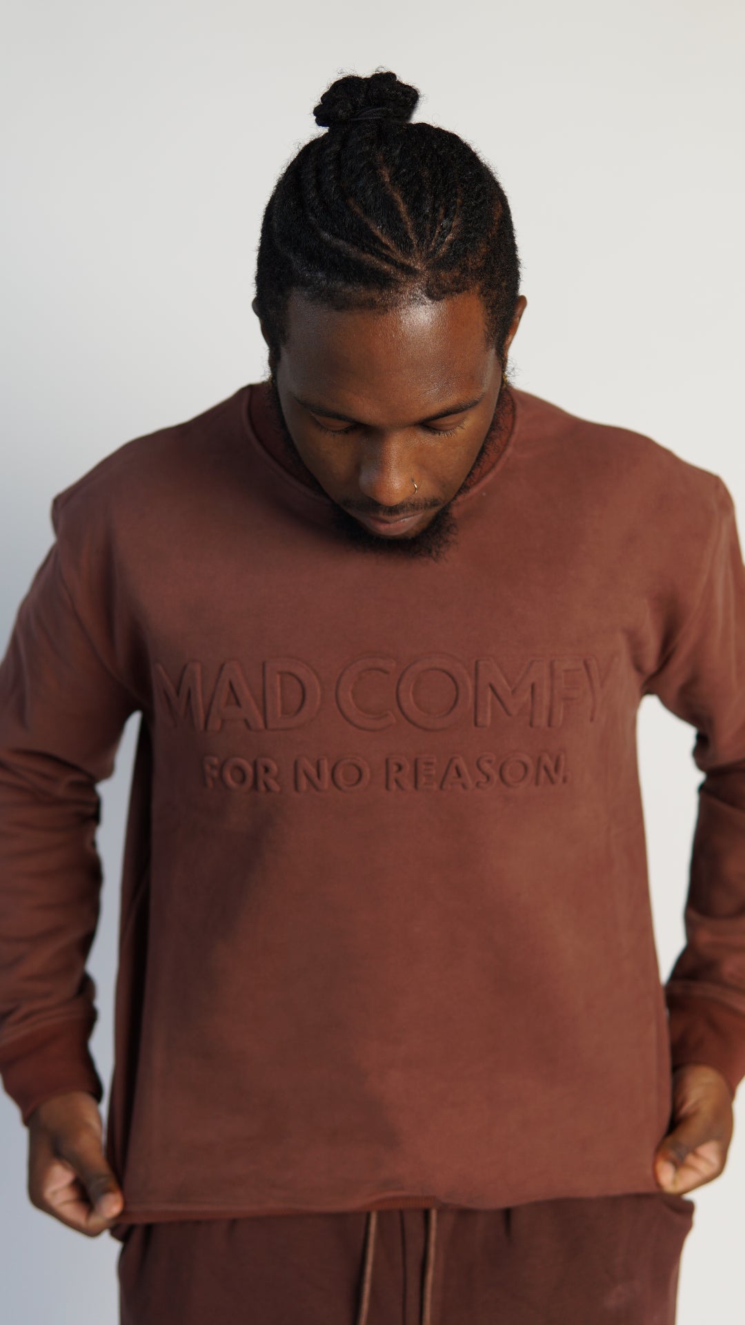 Mad Comfy-'Chestnut' Crewneck Sweatshirt